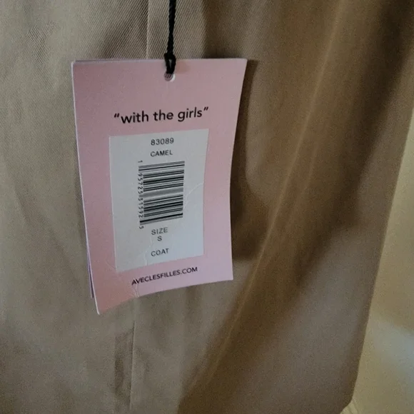 Brand New With Tags Avec Les Filles Women's Tan Trench Coat - Picture 4 of 5